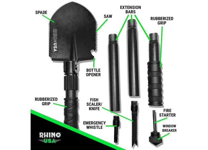 Rhino USA - ULTIMATE SURVIVAL SHOVEL