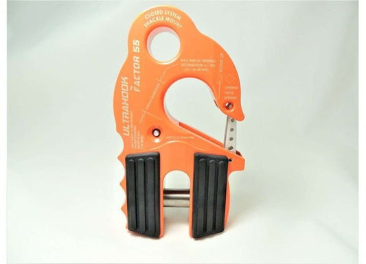 ULTRAHOOK WINCH HOOK WITH SHACKLE MOUNT ORANGE