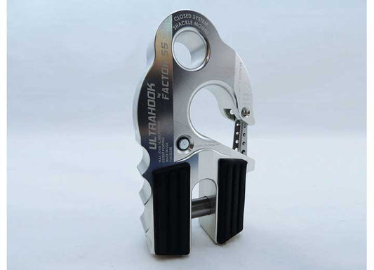 Factor 55 - ULTRAHOOK WINCH HOOK WITH SHACKLE MOUNT SILVER
