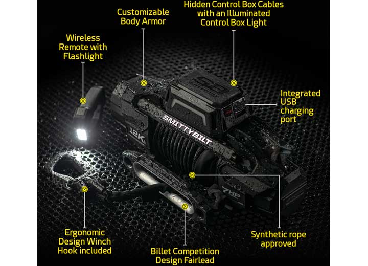 X20 GEN 3 10K WINCH W/SYNTHETIC ROPE