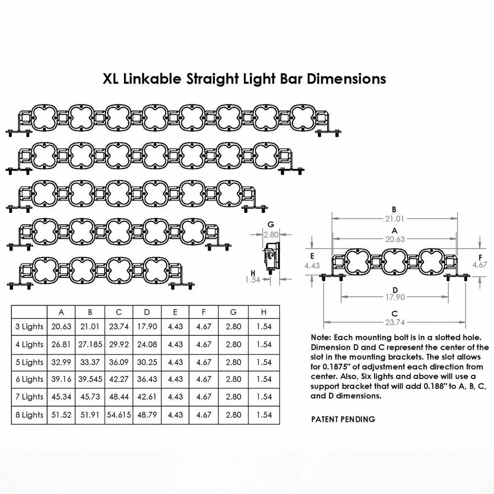 Baja Designs - XL Linkable LED Light Bar (7 XL; Clear)