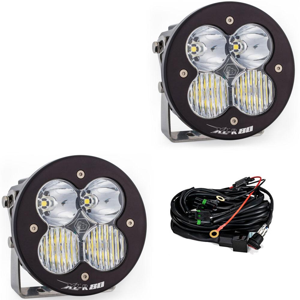 Baja Designs -XL-R 80 LED Light Pod Pair (Driving/Combo; Clear)