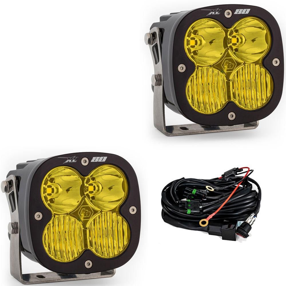 Baja Designs - XL80 LED AUXILIARY LIGHT POD PAIR DRIVING/COMBO AMBER