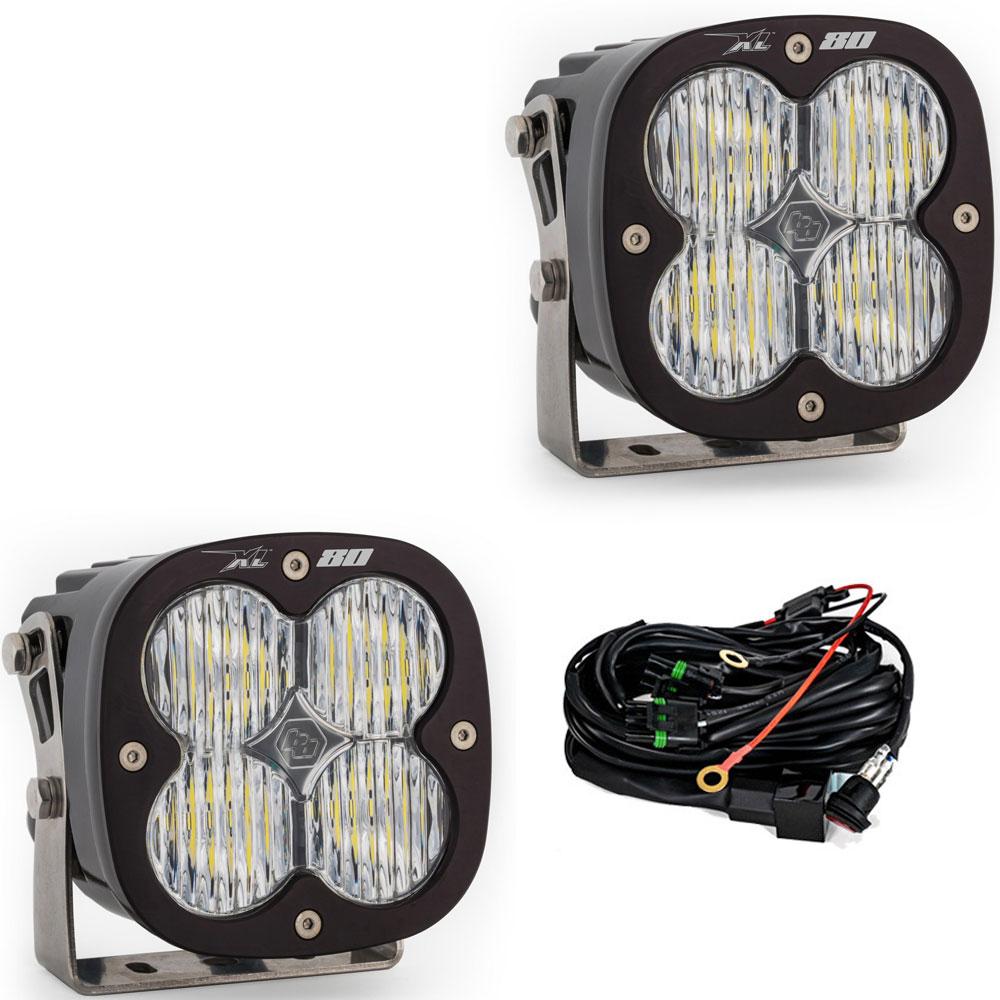 Baja Designs - XL80 LED Light Pod Pair (Wide Cornering; Clear)