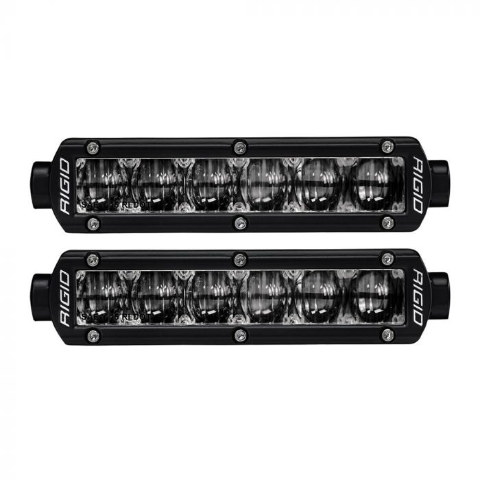 Rigid SR-Series SAE-DOT LED Fog Light, Pair, 6-Inch