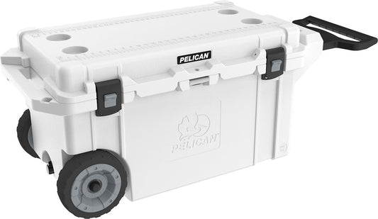 Pelican - Pelican 80QT Elite Bear - Resistant Wheeled Cooler - White